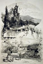 Rincones pintorescos de Galicia: Iglesia y Osario en las cercanias de Noya